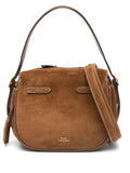 Polo Ralph Lauren Suede Shoulder Bag — Same as shown — Size One Size — Front View