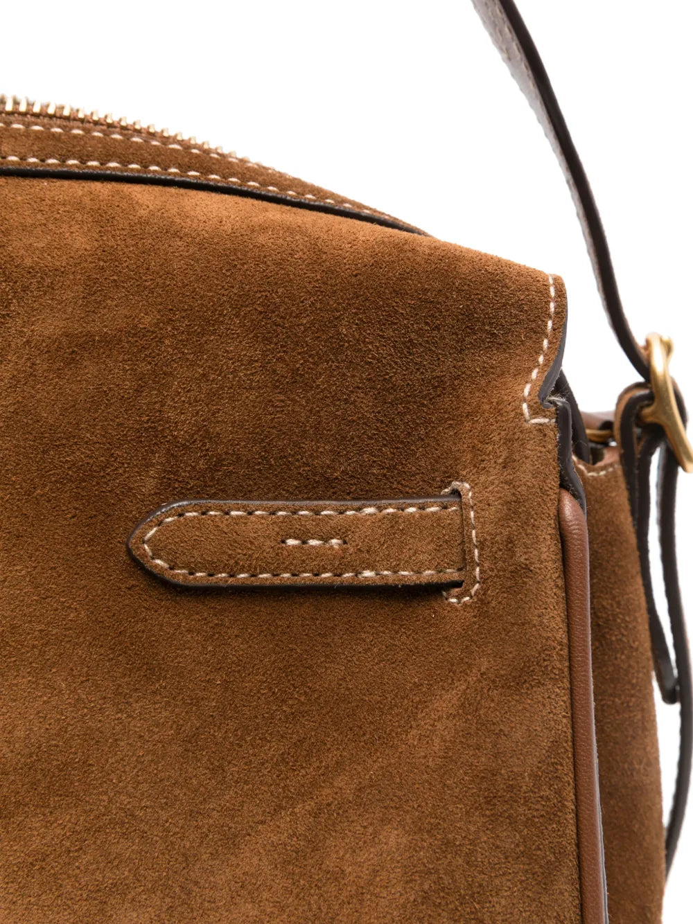 Polo Ralph Lauren Suede Shoulder Bag — Same as shown — Size One Size — Top View