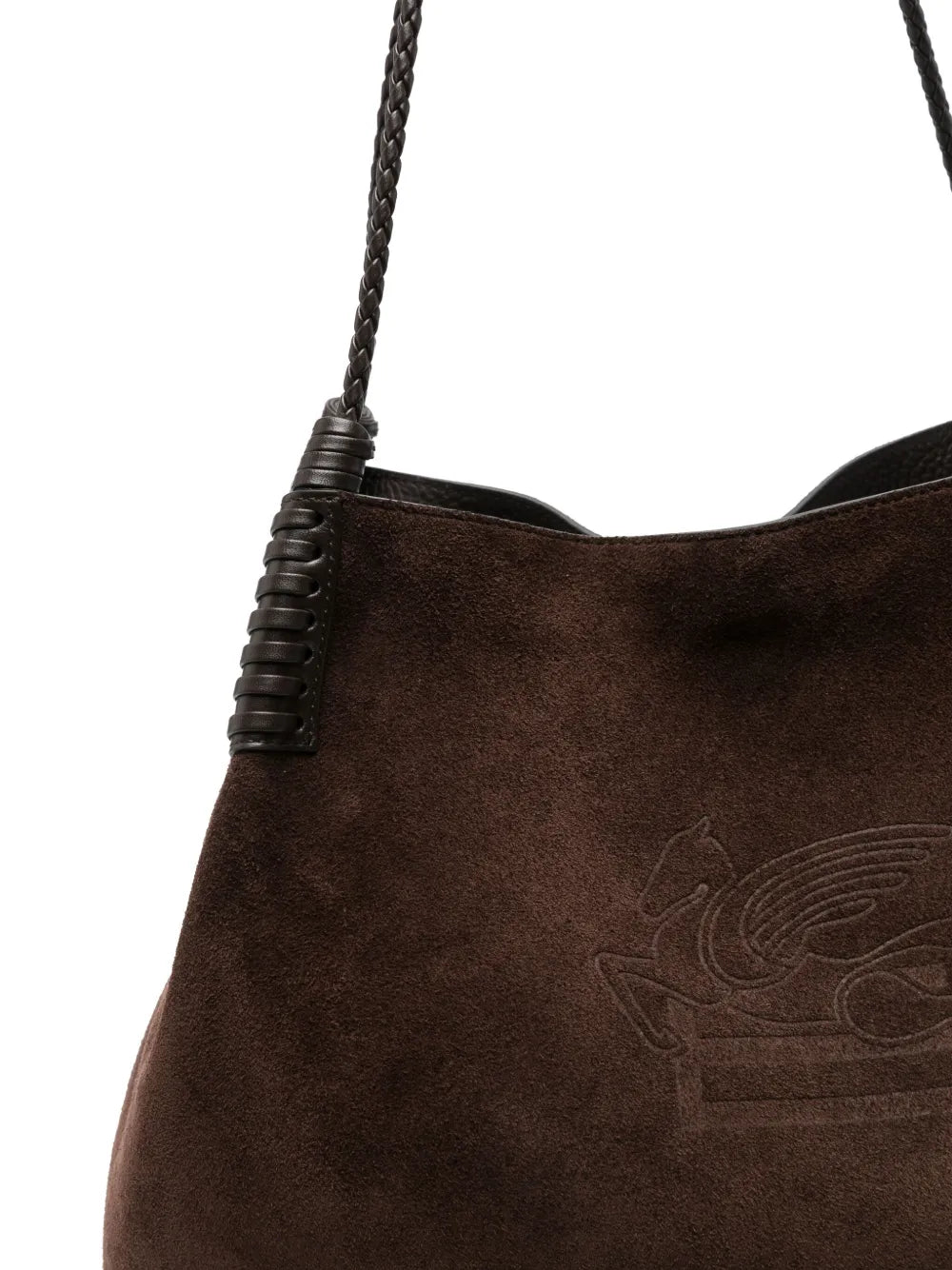 Etro Suede Shoulder Bag — Same as shown — Size One Size — Top View