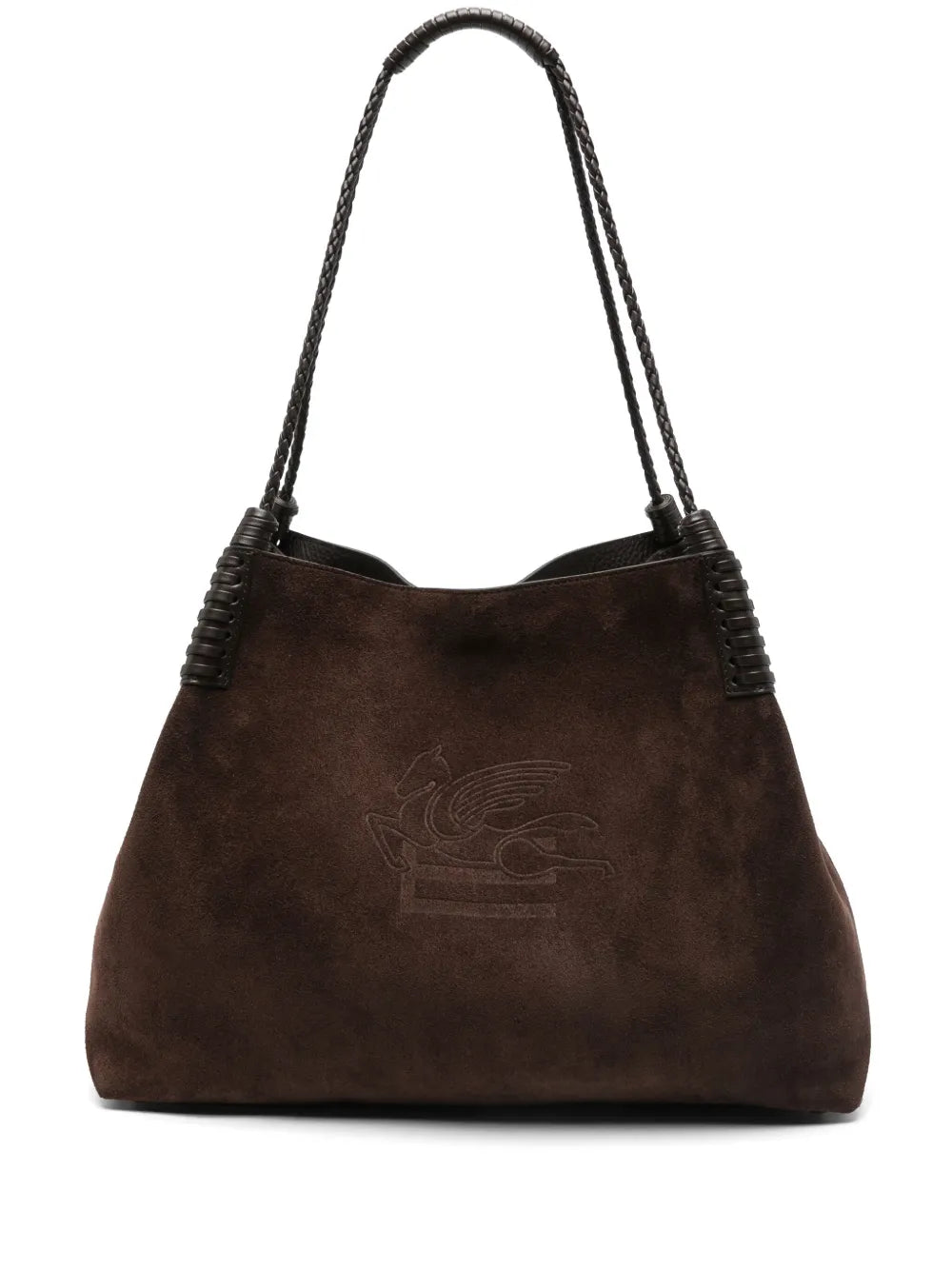 Etro Suede Shoulder Bag — Same as shown — Size One Size — Front View