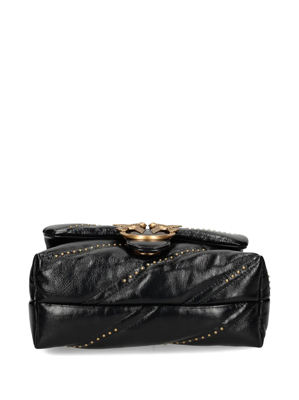 Pinko Studded Leather Shoulder Bag — Same as shown — Size One Size — Top View