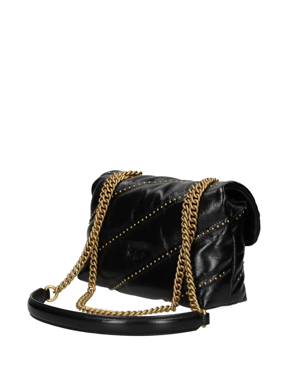 Pinko Studded Leather Shoulder Bag — Same as shown — Size One Size — Back View