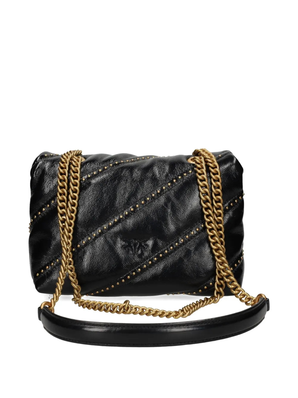Pinko Studded Leather Shoulder Bag — Same as shown — Size One Size — Side View