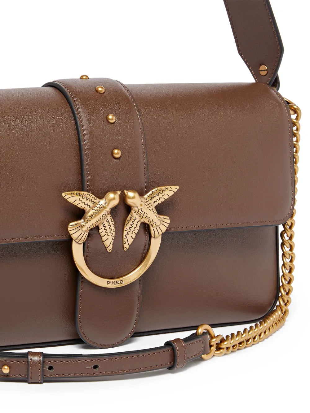 Pinko Leather Shoulder Bag — Same as shown — Size One Size — Top View