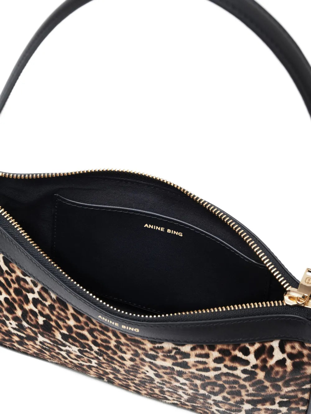 Anine Bing Mini Elly Leopard Print Shoulder Bag — Same as shown — Size One Size — Detail View