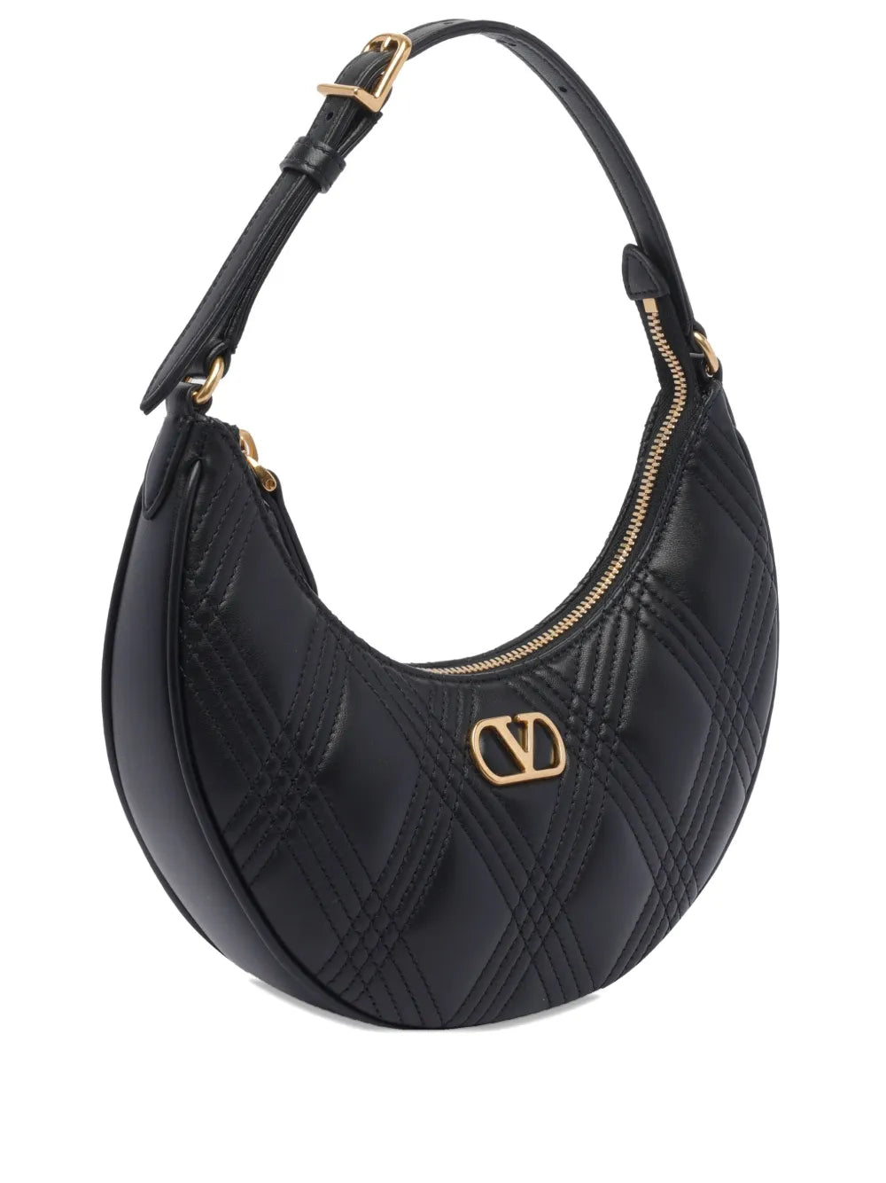 Valentino Garavani Quilted Leather Shoulder Bag — Same as shown — Size One Size — Front View