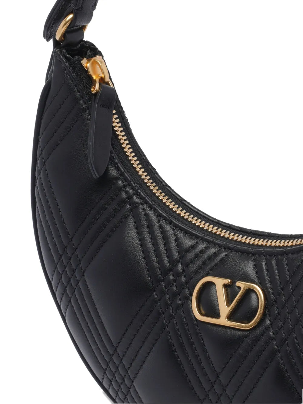 Valentino Garavani Quilted Leather Shoulder Bag — Same as shown — Size One Size — Back View