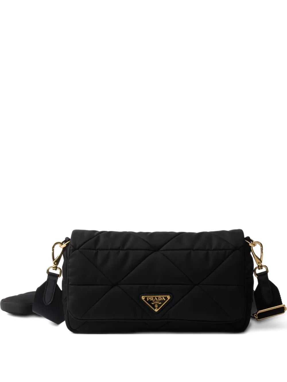 Prada Re Nylon Quilted Shoulder Bag — Same as shown — Size One Size — Front View