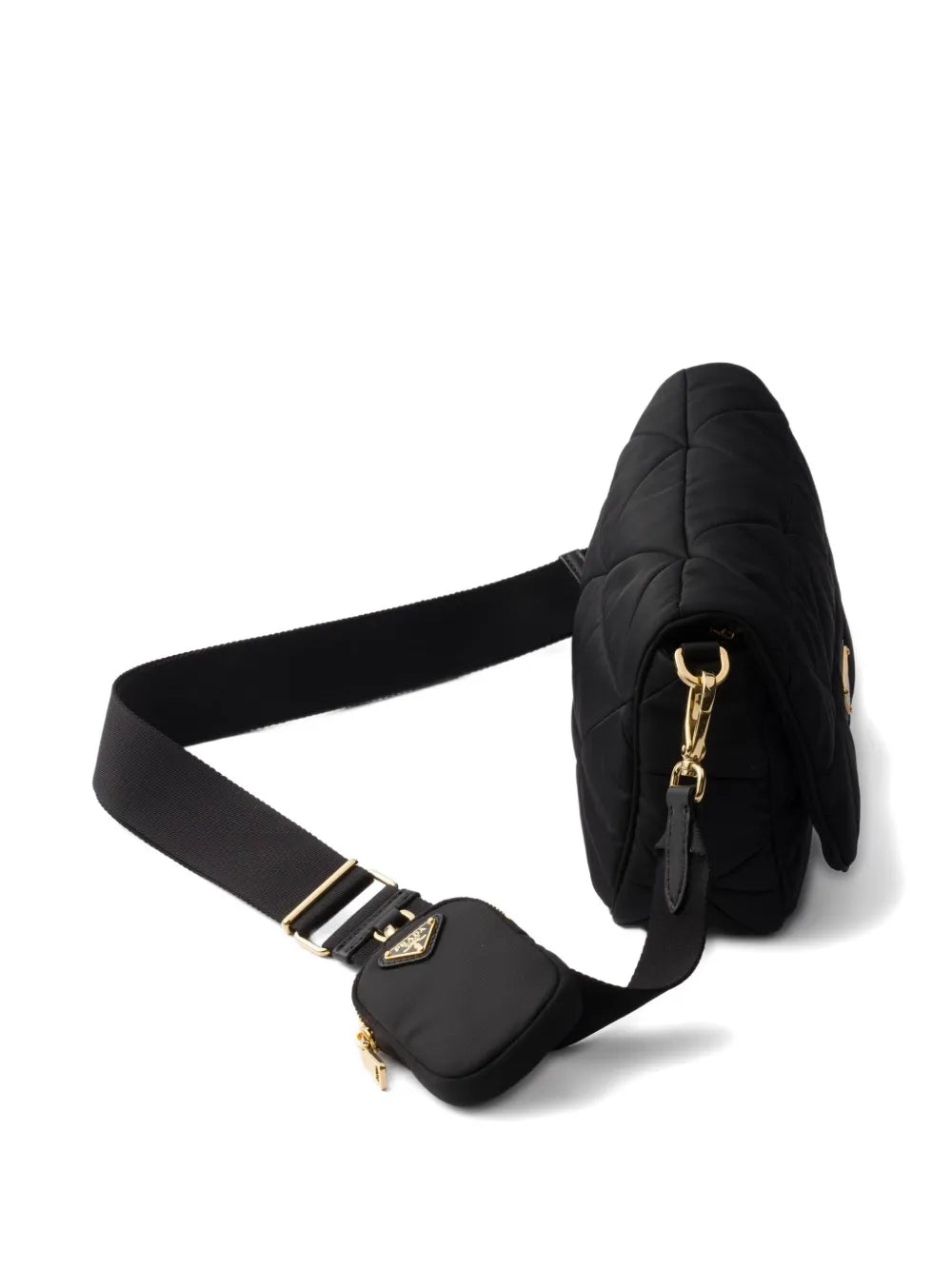 Prada Re Nylon Quilted Shoulder Bag — Same as shown — Size One Size — Back View