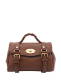 Mulberry Leather Shoulder Bag — Same as shown — Size One Size — Front View