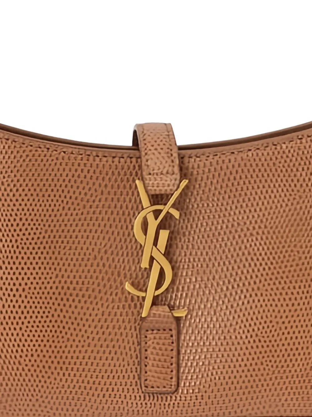 Saint Laurent Logo Plaque Leather Shoulder Bag — Same as shown — Size One Size — Side View