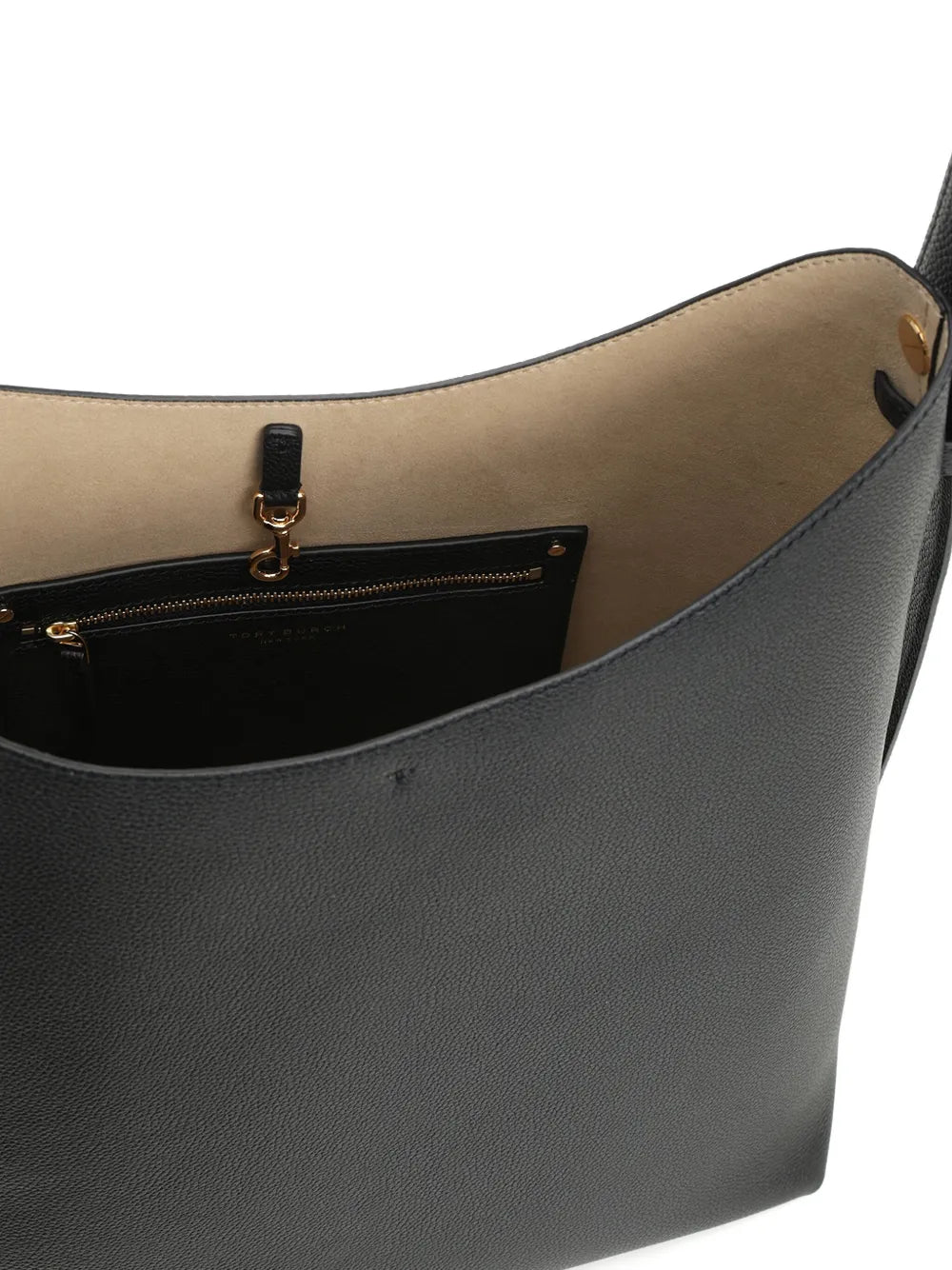 Tory Burch Romy Leather Shoulder Bag — Same as shown — Size One Size — Detail View