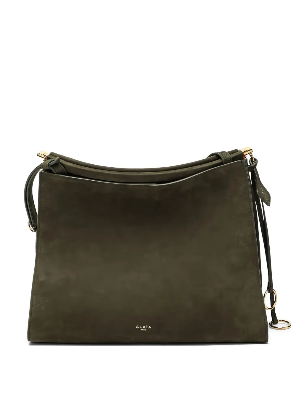 Alaia Medium Le Click Suede Shoulder Bag — Same as shown — Size One Size — Front View