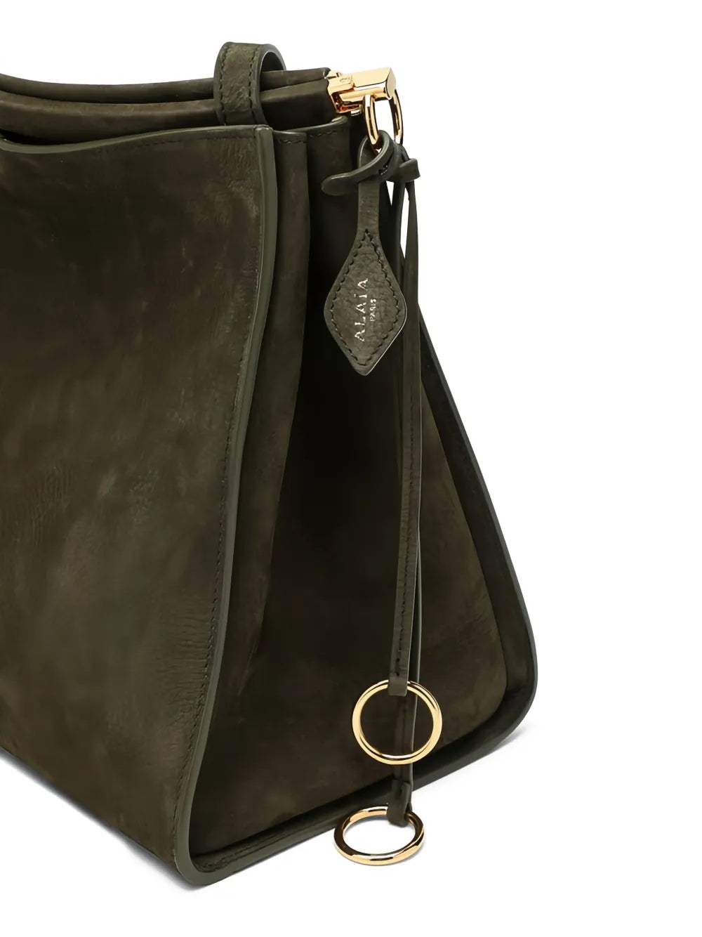 Alaia Medium Le Click Suede Shoulder Bag — Same as shown — Size One Size — Top View