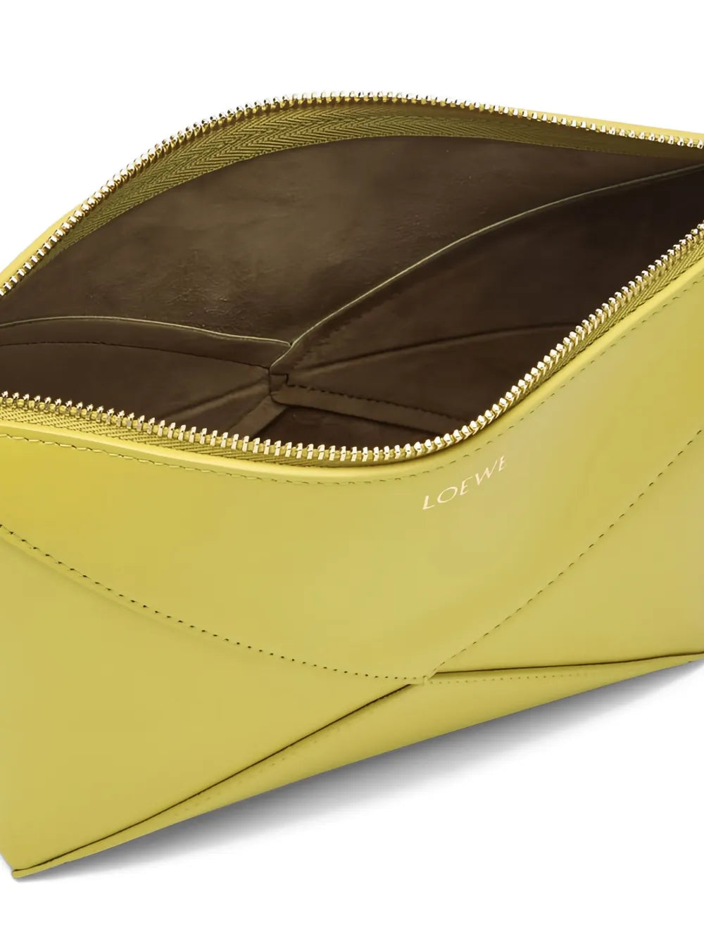 Loewe Puzzle Fold Geometric Zip Shoulder Bag — Same as shown — Size One Size — Back View