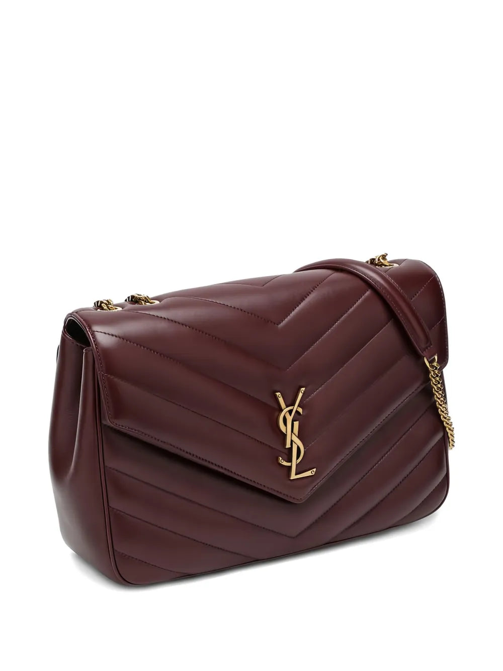 Saint Laurent Large Loulou Quilted Shoulder Bag — Same as shown — Size One Size — Top View