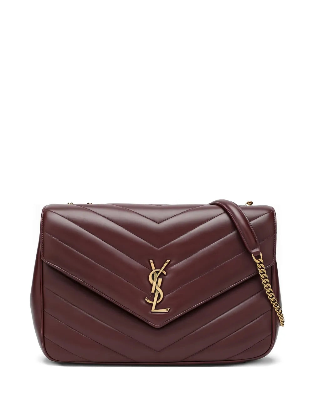 Saint Laurent Large Loulou Quilted Shoulder Bag — Same as shown — Size One Size — Front View