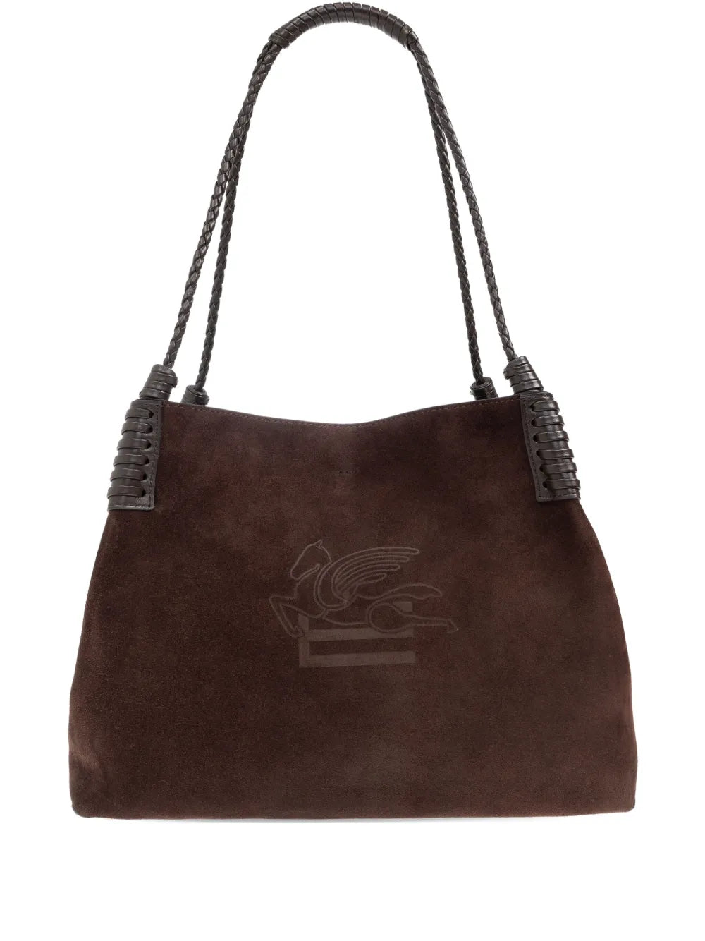 Etro Suede Shoulder Bag — Same as shown — Size One Size — Front View