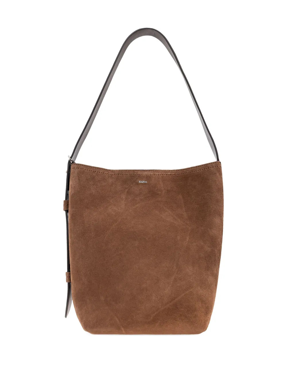 Max Mara Archeti Suede Shoulder Bag — Same as shown — Size One Size — Side View