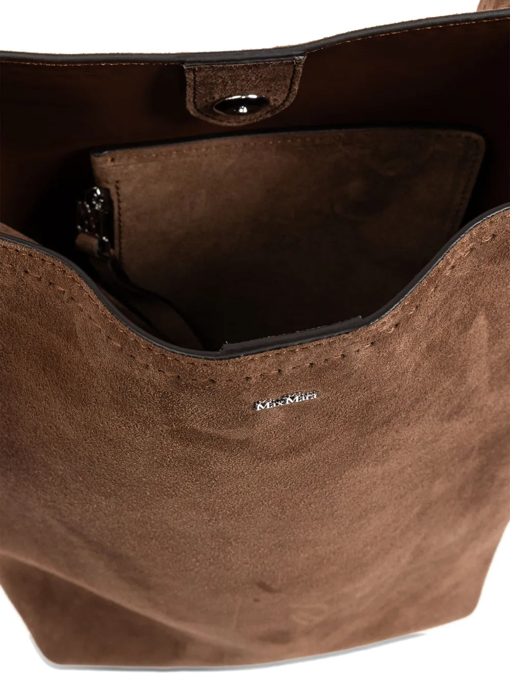 Max Mara Archeti Suede Shoulder Bag — Same as shown — Size One Size — Detail View