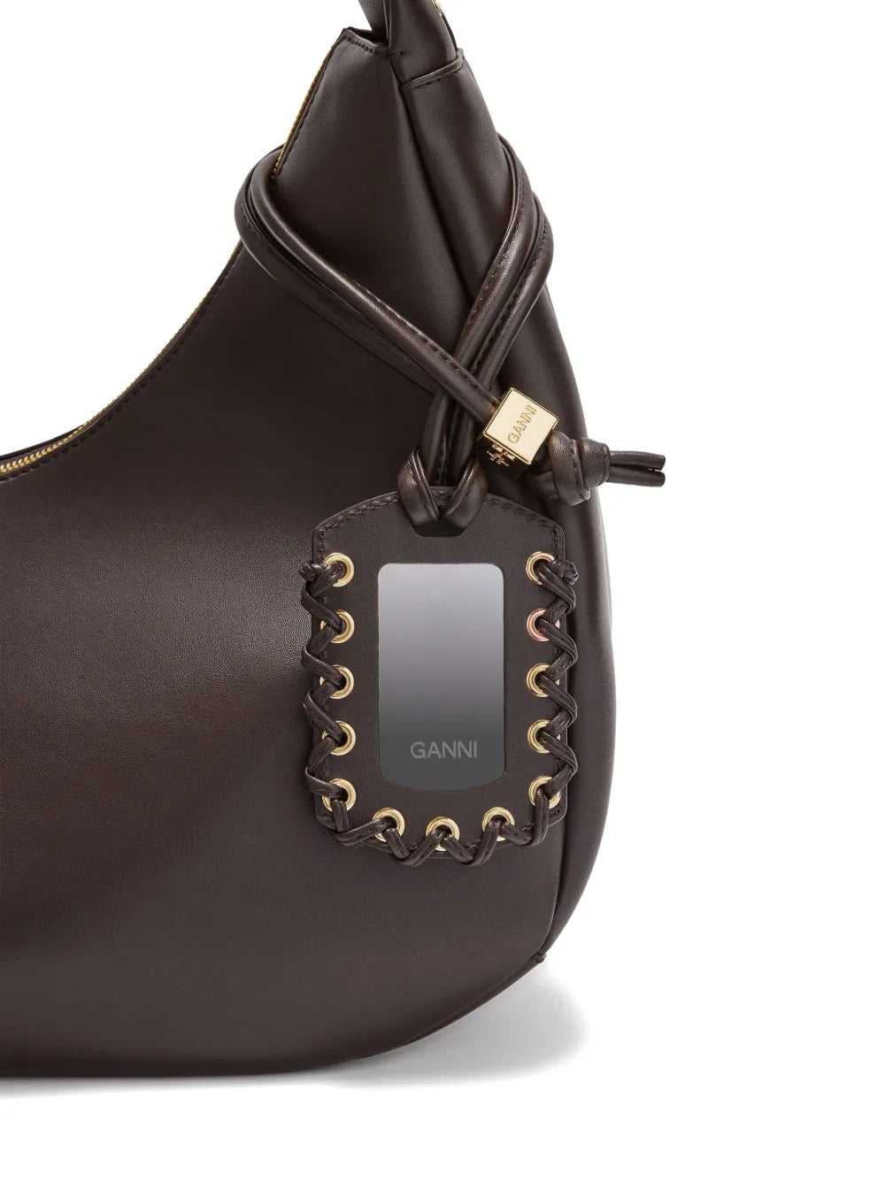 Ganni Hobo Medium Shoulder Bag — Same as shown — Size One Size — Back View