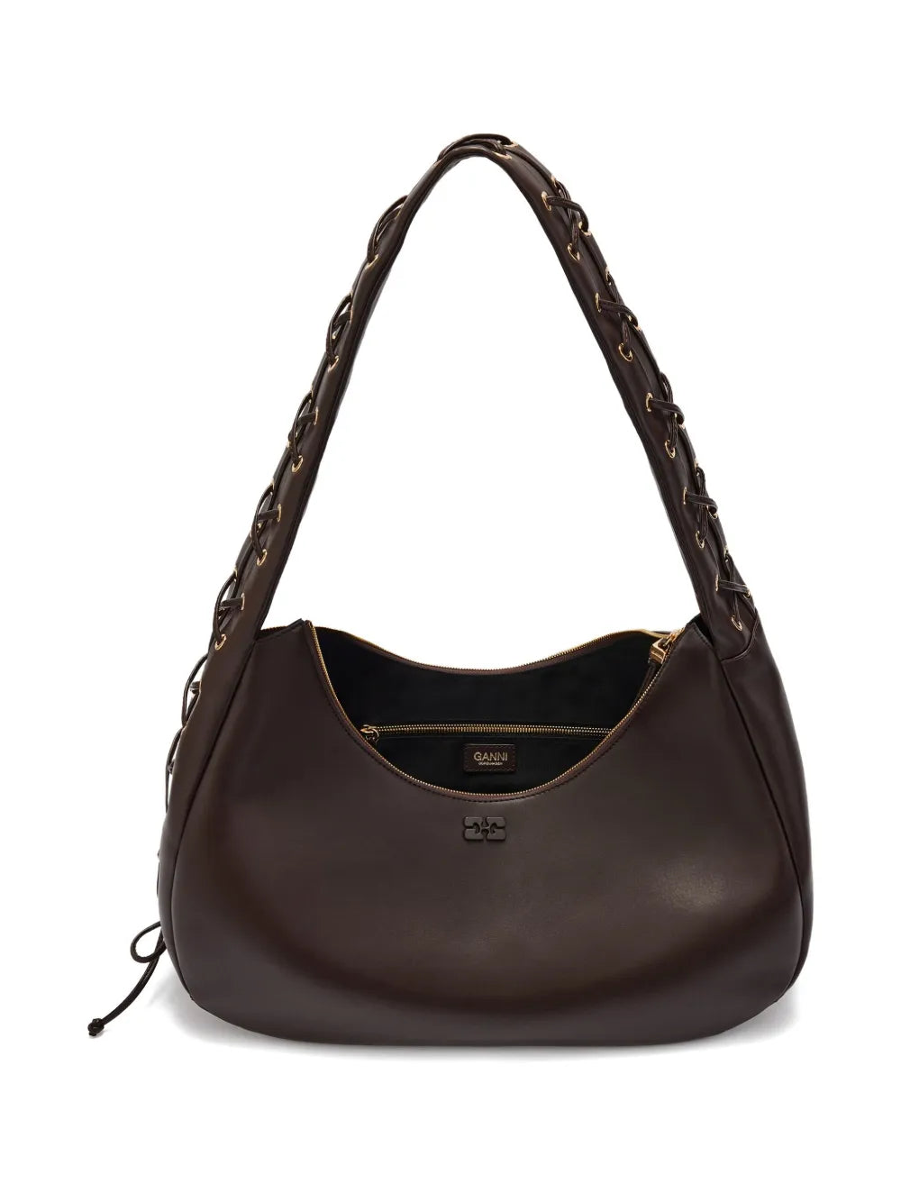 Ganni Hobo Medium Shoulder Bag — Same as shown — Size One Size — Top View