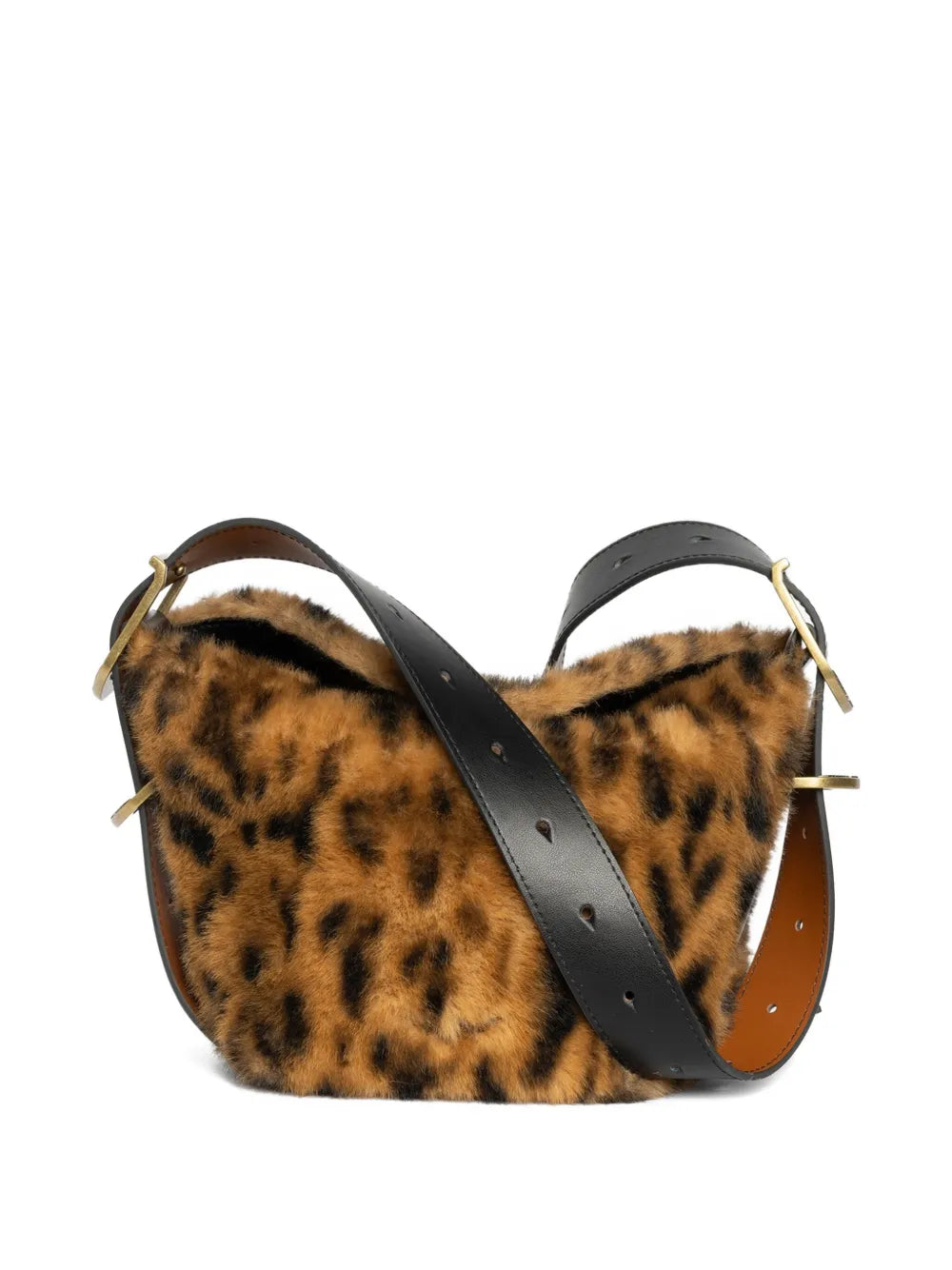 Zadigvoltaire Leopard Print Shoulder Bag — Same as shown — Size One Size — Top View