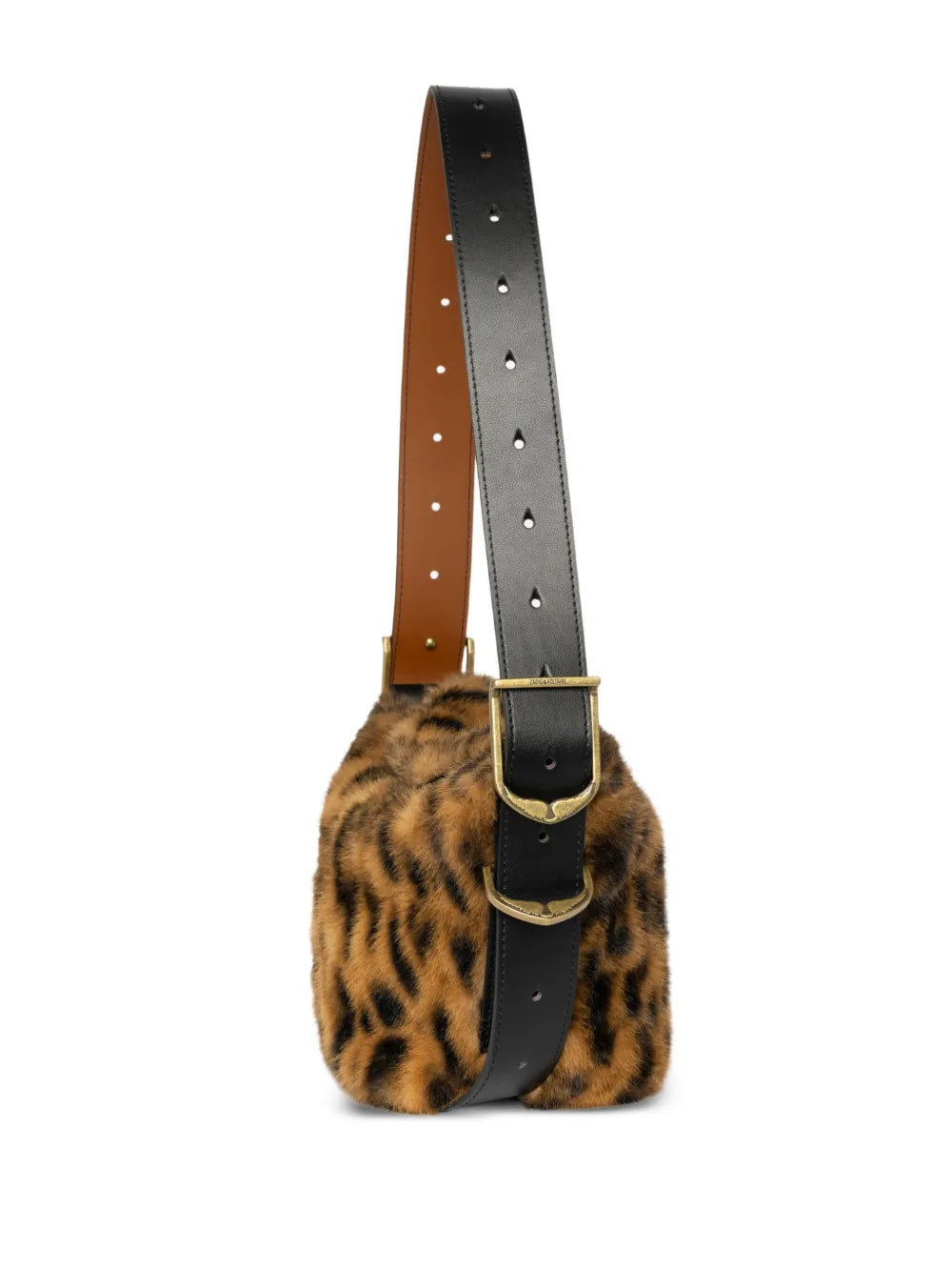 Zadigvoltaire Leopard Print Shoulder Bag — Same as shown — Size One Size — Back View