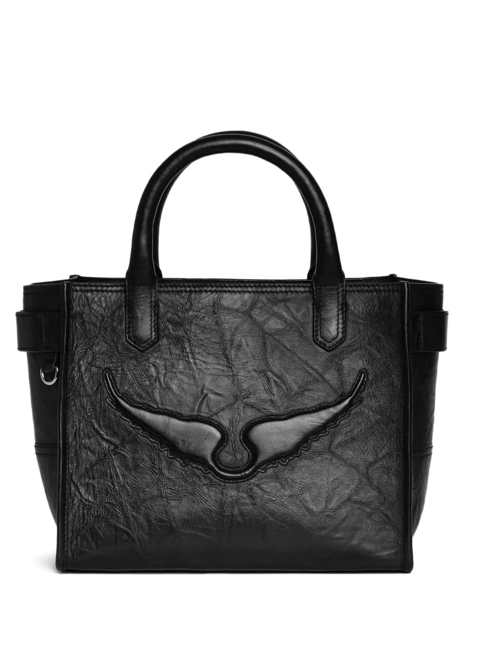 Zadigvoltaire Wings Leather Shoulder Bag — Same as shown — Size One Size — Front View