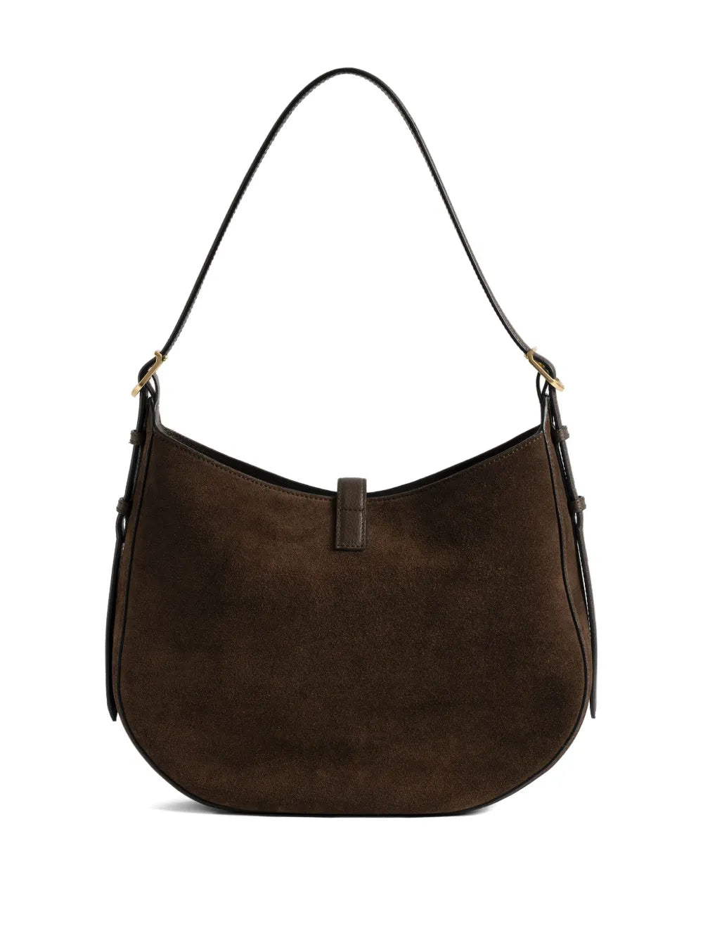 Zadigvoltaire Suede Curved Shoulder Bag — Same as shown — Size One Size — Back View