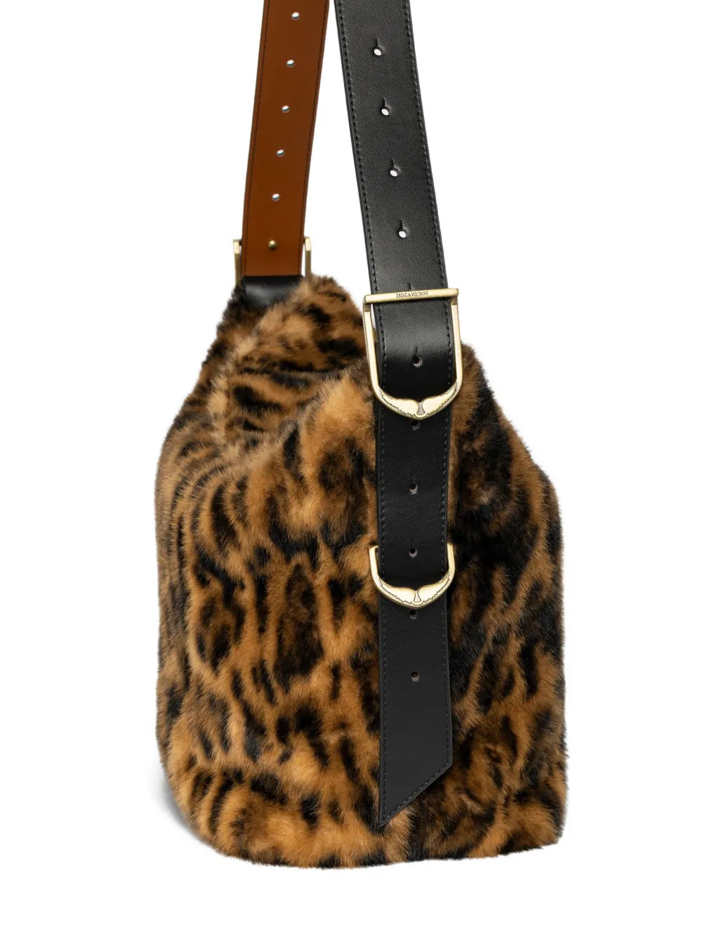 Zadigvoltaire Leopard Print Shoulder Bag — Same as shown — Size One Size — Back View
