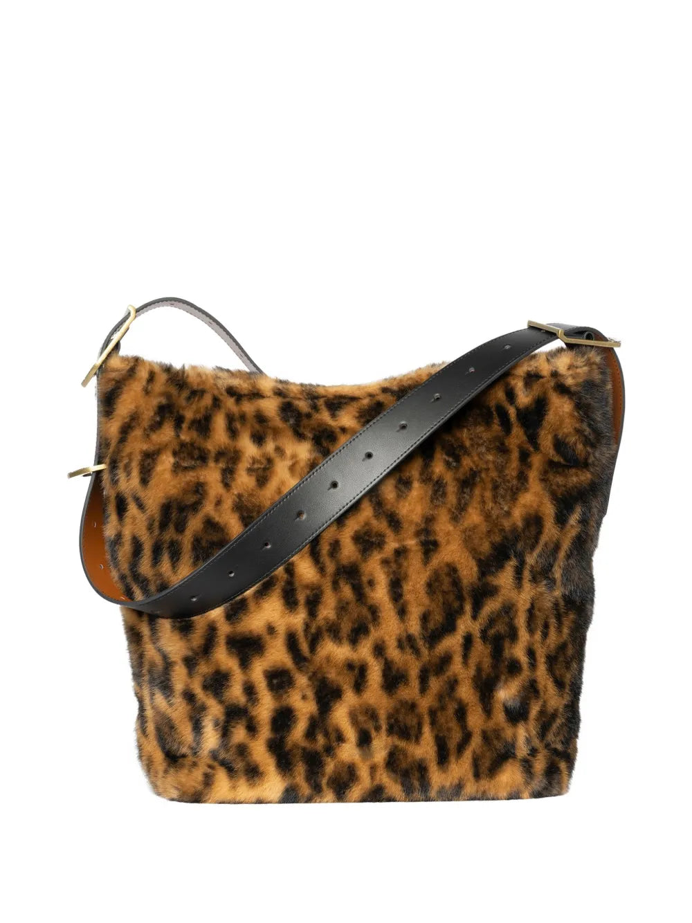 Zadigvoltaire Leopard Print Shoulder Bag — Same as shown — Size One Size — Back View