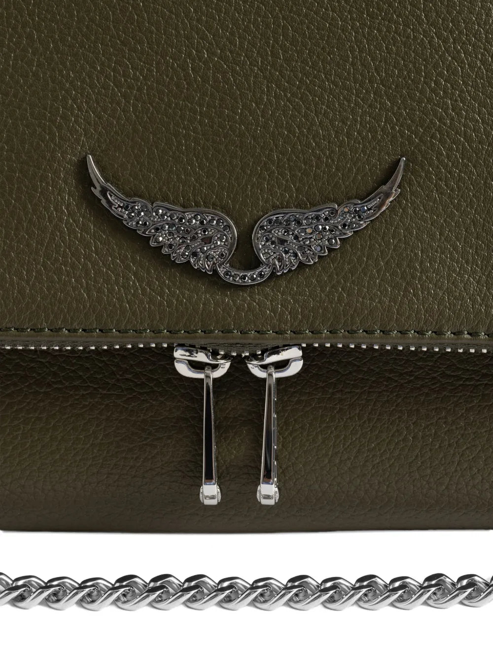 Zadigvoltaire Rocky Wings Chain Strap Shoulder Bag — Same as shown — Size One Size — Top View