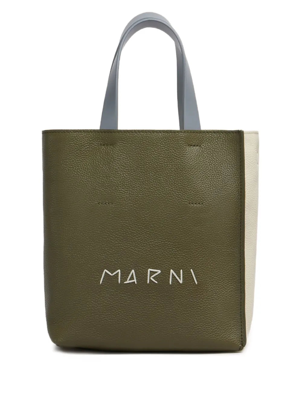 Marni Logo Printed Leather Tote Bag — Same as shown — Size One Size — Front View
