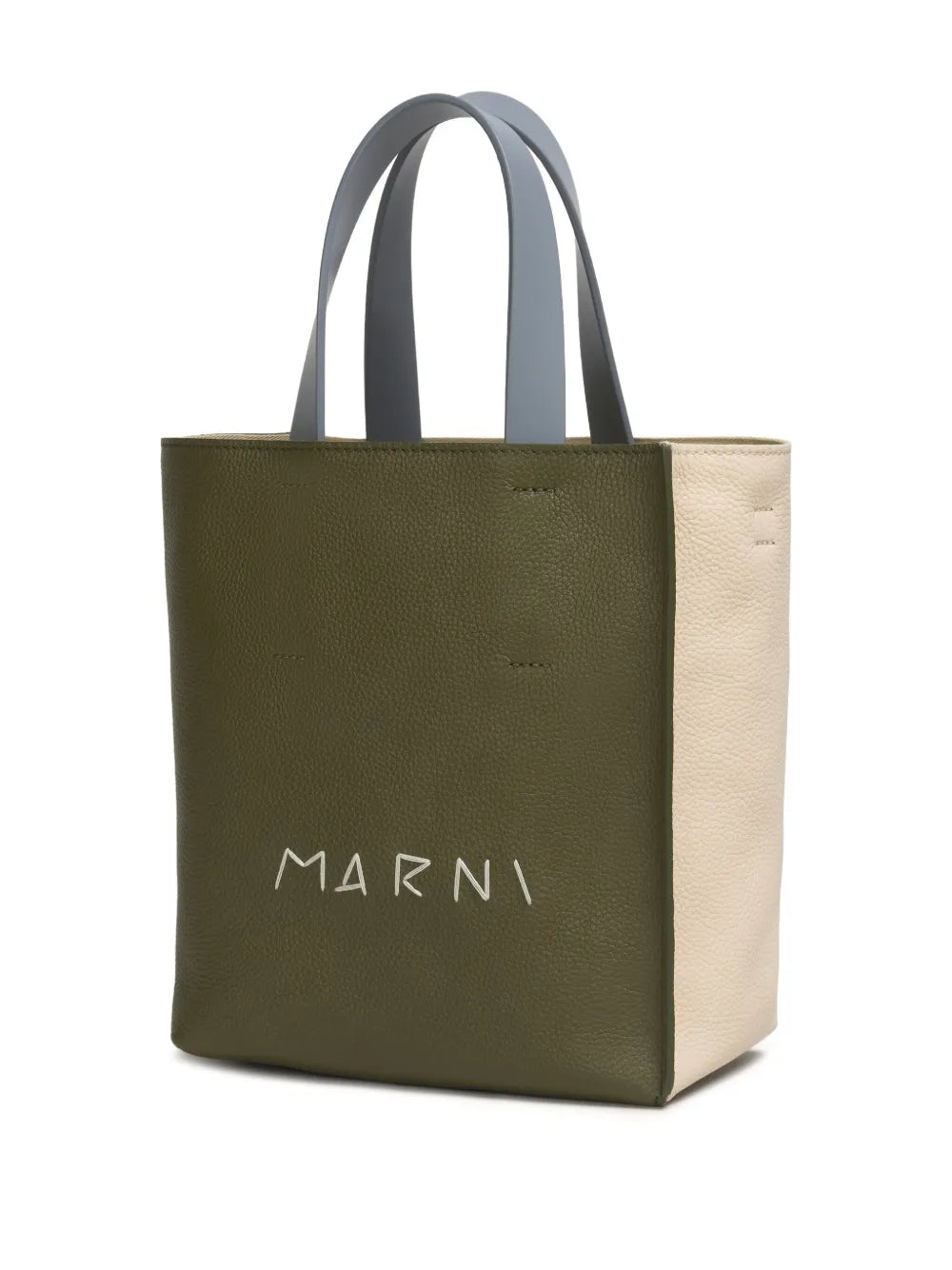 Marni Logo Printed Leather Tote Bag — Same as shown — Size One Size — Top View