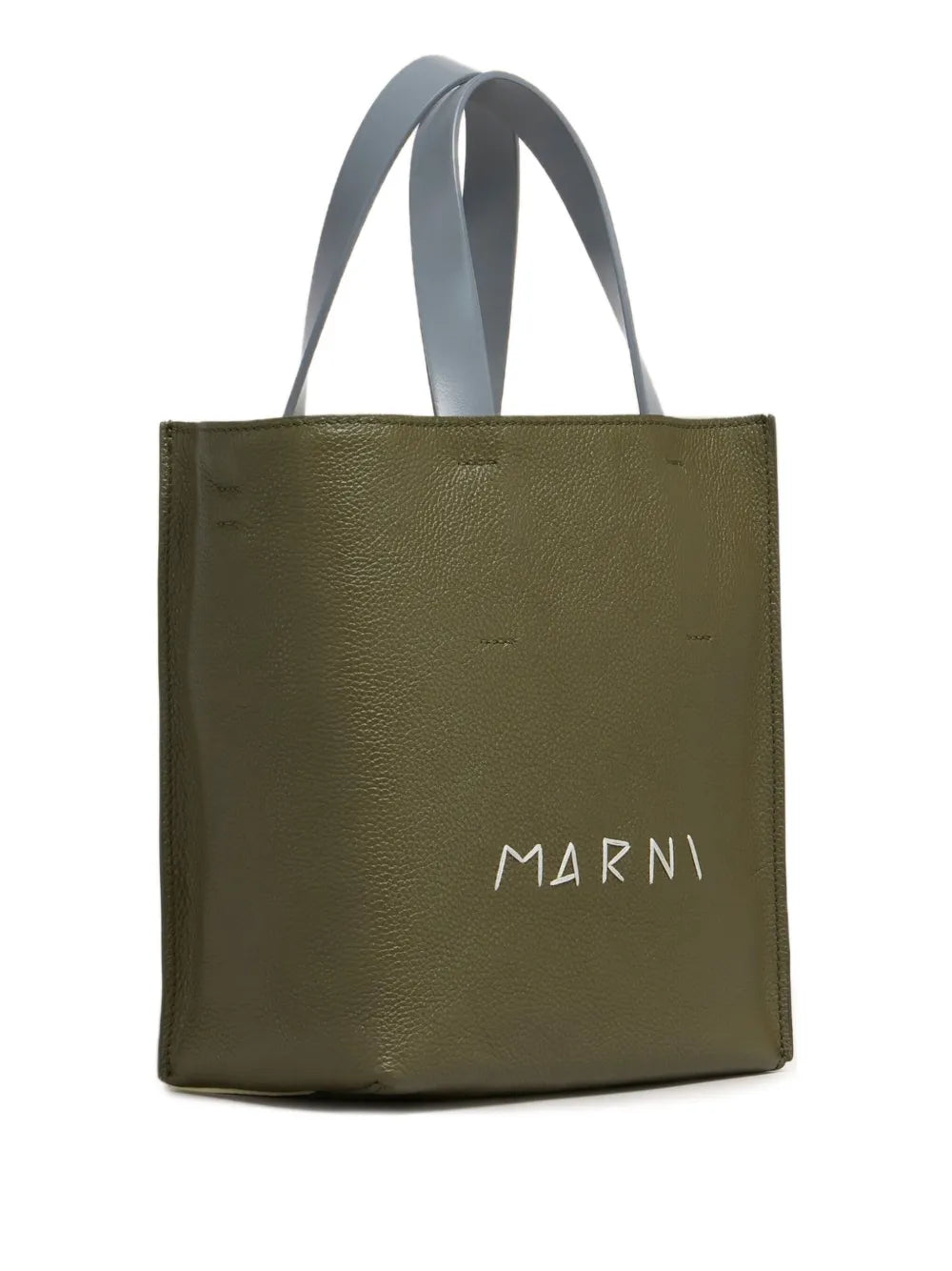 Marni Logo Printed Leather Tote Bag — Same as shown — Size One Size — Back View
