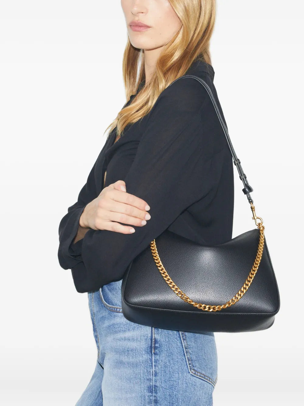 Tory Burch Perry Chain Embellished Shoulder Bag — Same as shown — Size One Size — Side View