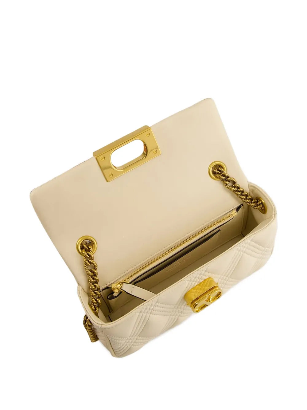 Valentino Garavani Quiltie 67 Leather Shoulder Bag — Same as shown — Size One Size — Top View