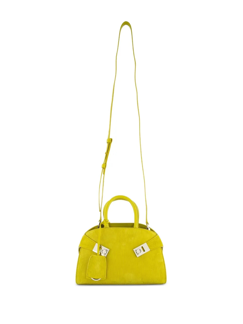 Ferragamo Corduroy Mini Shoulder Bag — Same as shown — Size One Size — Back View