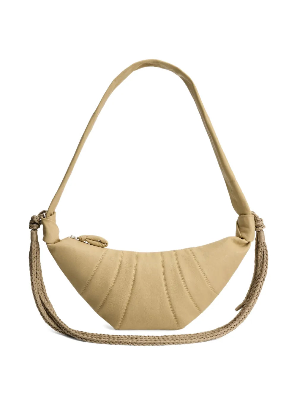 Lemaire Medium Croissant Leather Shoulder Bag — Same as shown — Size One Size — Front View