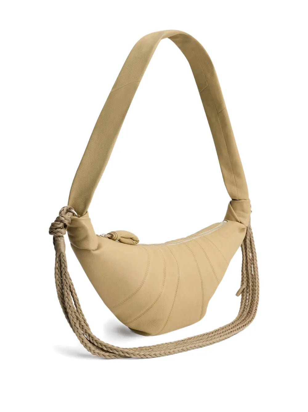 Lemaire Medium Croissant Leather Shoulder Bag — Same as shown — Size One Size — Back View