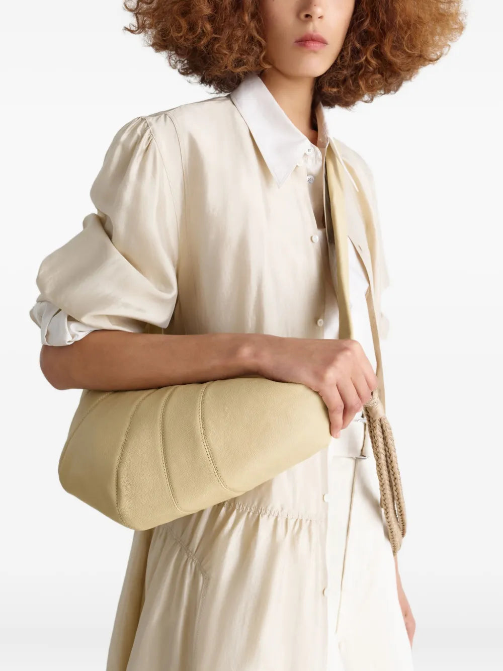 Lemaire Medium Croissant Leather Shoulder Bag — Same as shown — Size One Size — Side View