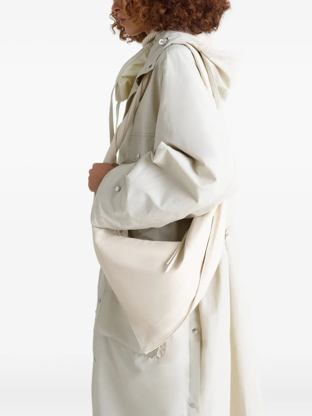 Lemaire Scarf Twisted Strap Leather Shoulder Bag — Same as shown — Size One Size — Back View