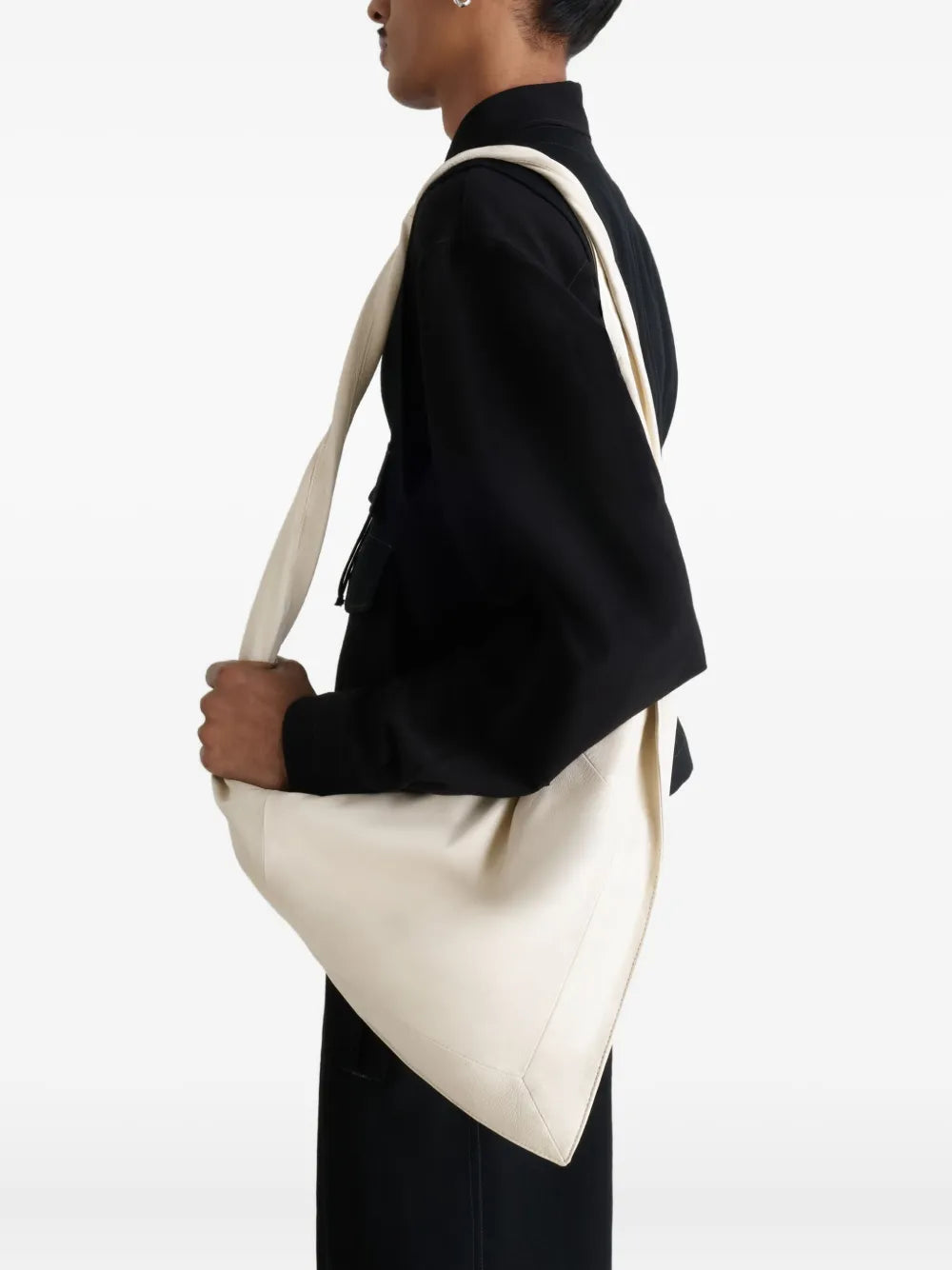 Lemaire Scarf Twisted Strap Leather Shoulder Bag — Same as shown — Size One Size — Side View