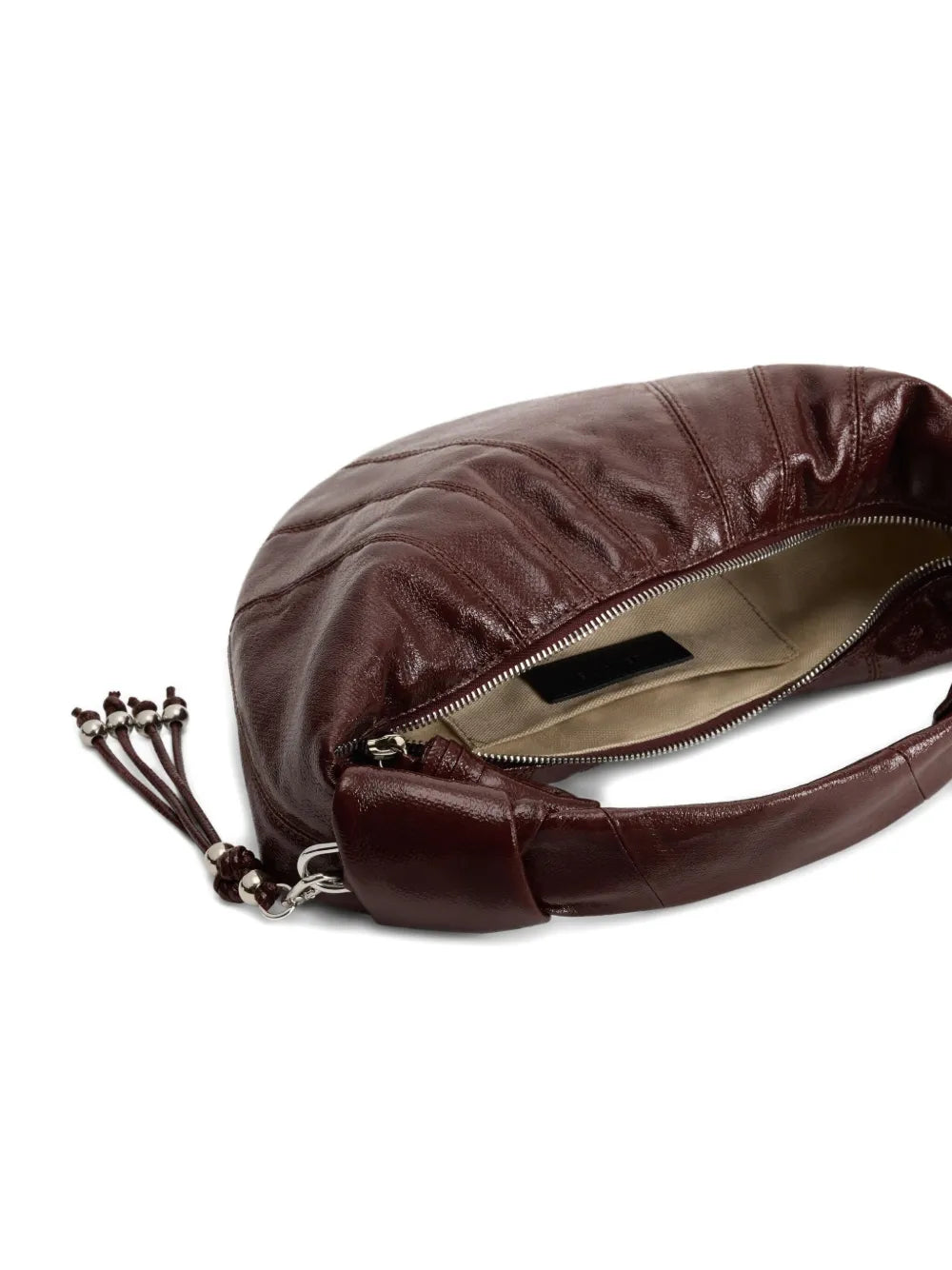 Lemaire Mini Fortune Croissant Knotted Half Moon Shoulder Bag — Same as shown — Size One Size — Top View
