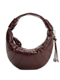 Lemaire Mini Fortune Croissant Knotted Half Moon Shoulder Bag — Same as shown — Size One Size — Front View