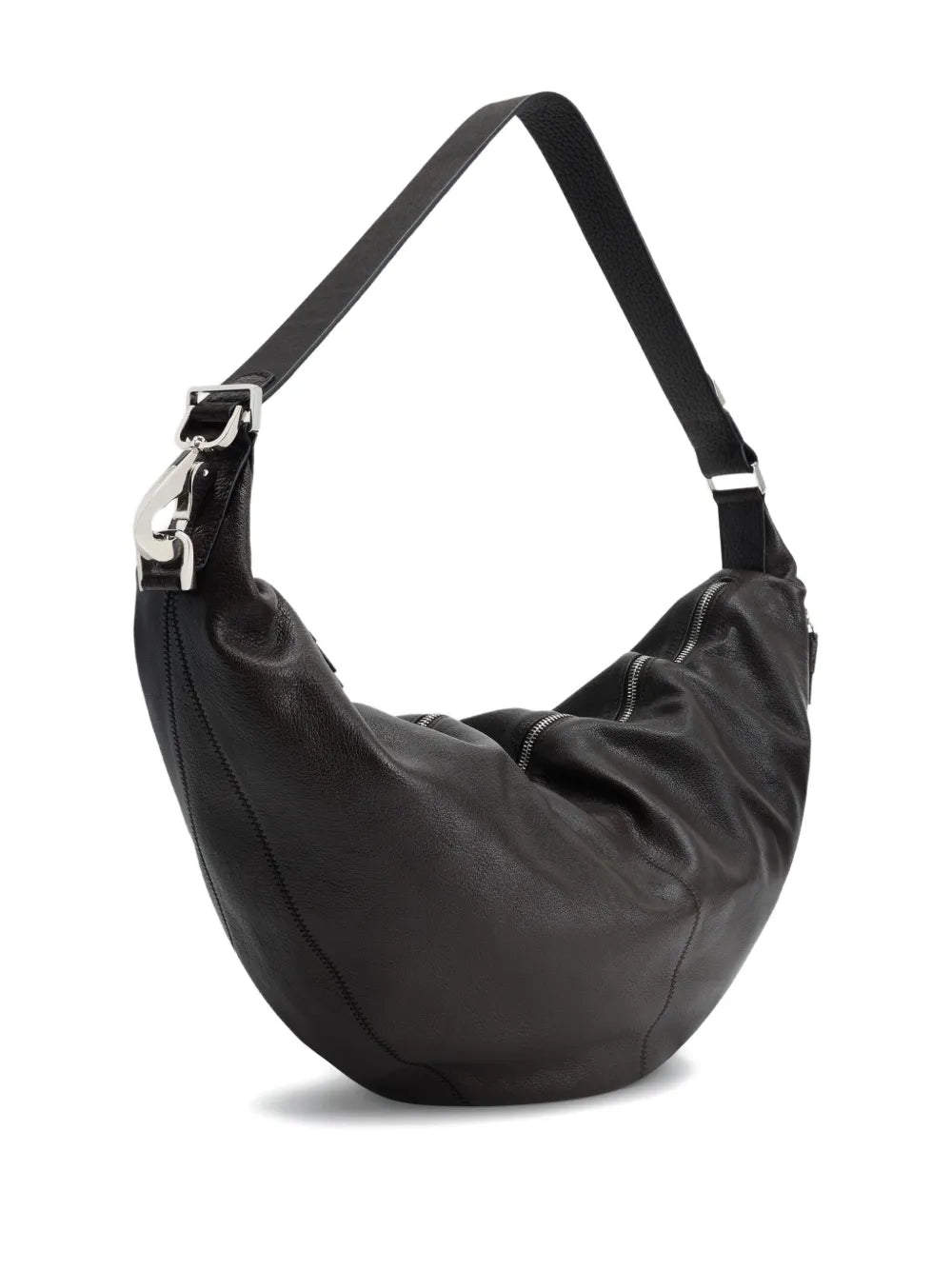 Lemaire Quiver Curved Zip Shoulder Bag — Same as shown — Size One Size — Top View