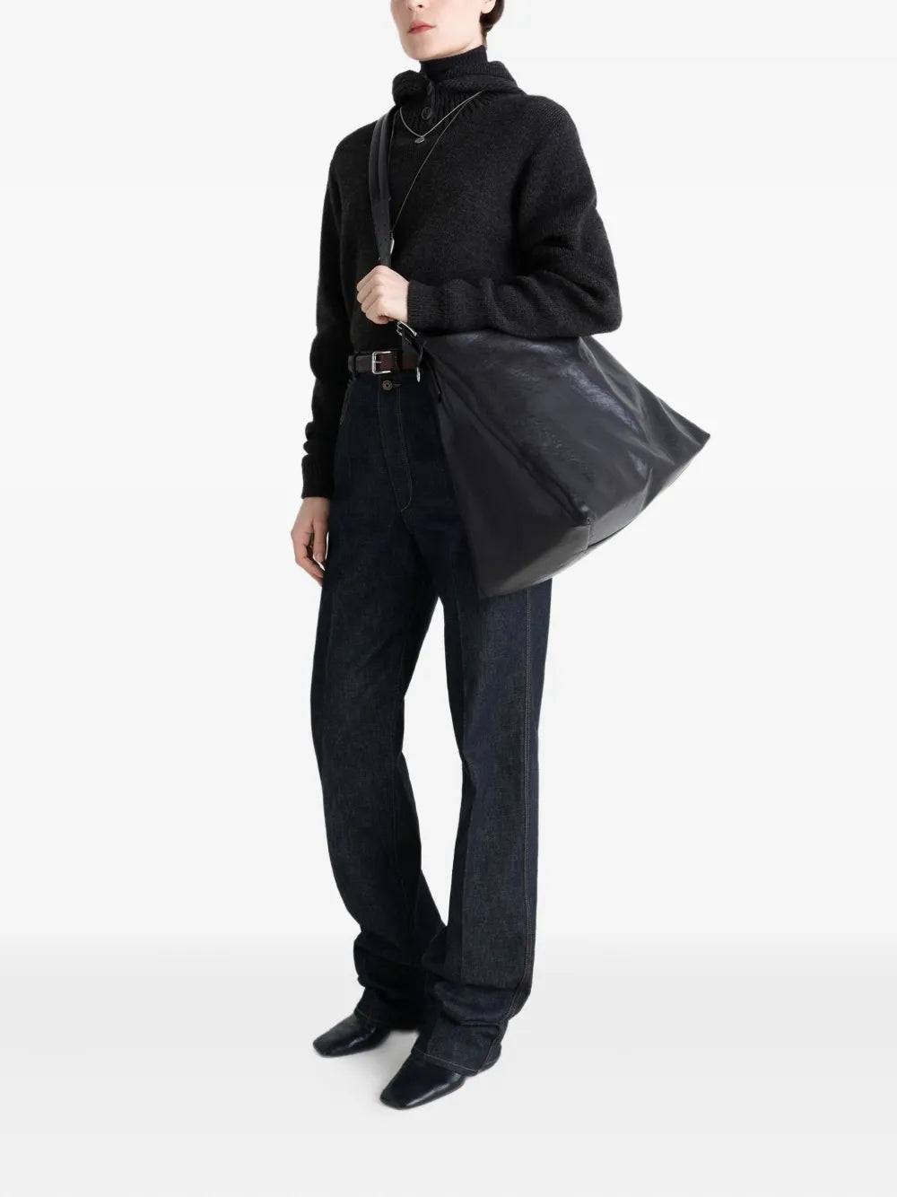 Lemaire Belted Shoulder Bag — Same as shown — Size One Size — Side View