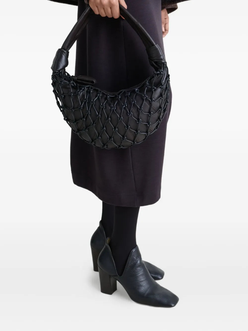 Lemaire Fortune Croissant Knotted Details Shoulder Bag — Same as shown — Size One Size — Side View