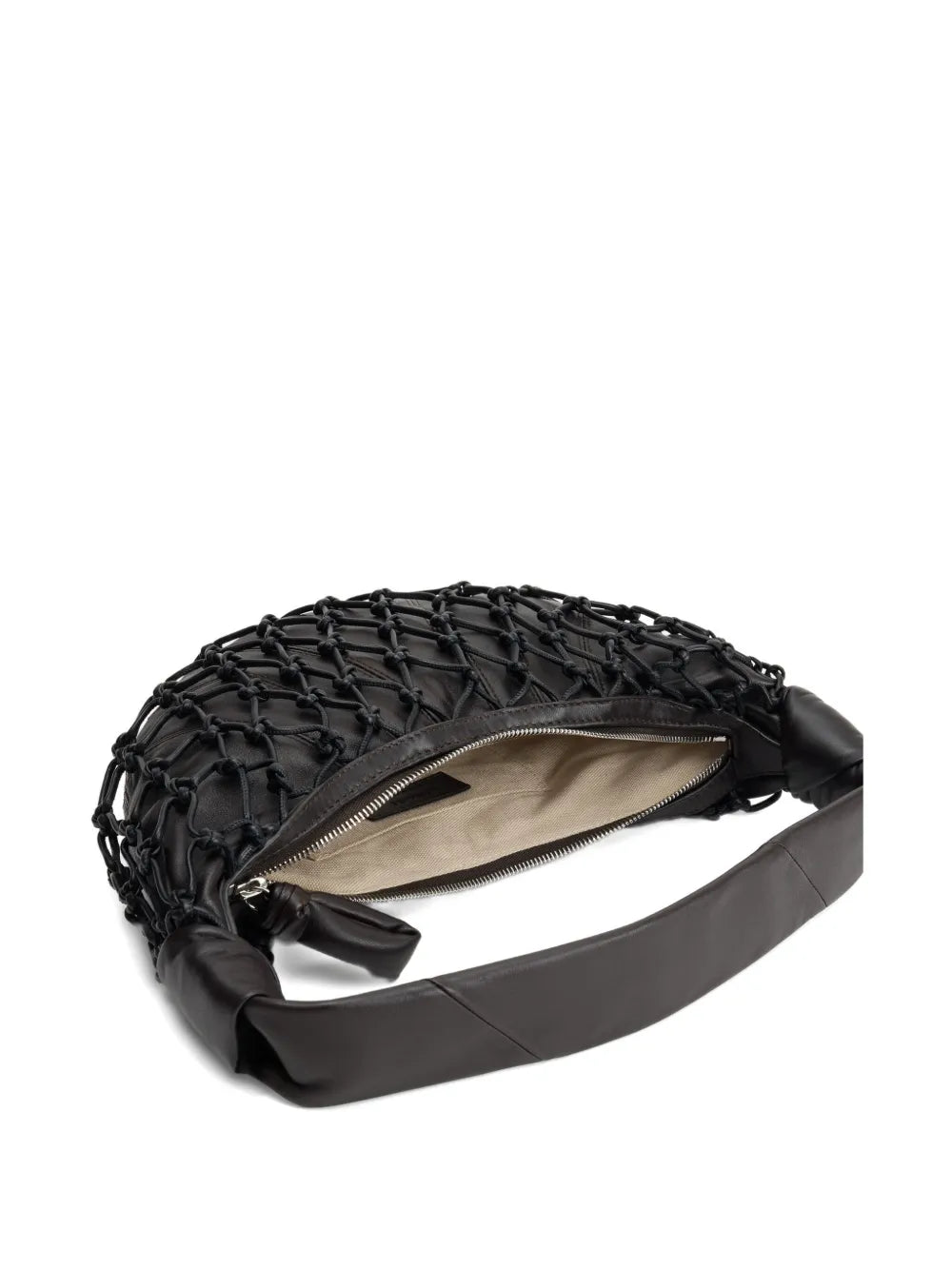 Lemaire Fortune Croissant Knotted Details Shoulder Bag — Same as shown — Size One Size — Top View